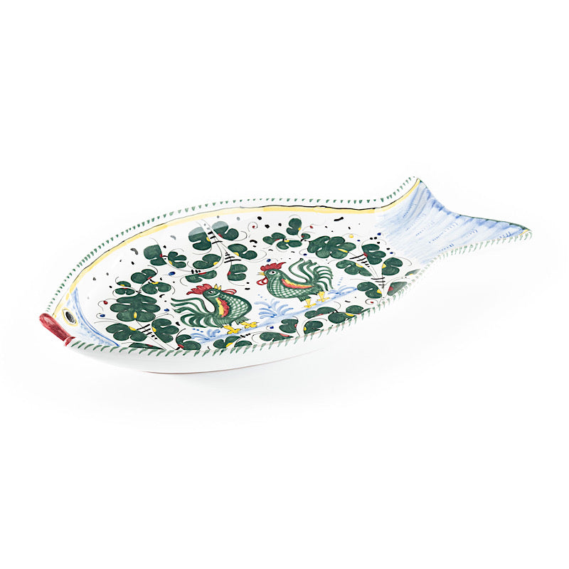 Orvieto Fish Platter, ceramics, pottery, italian design, majolica, handmade, handcrafted, handpainted, home decor, kitchen art, home goods, deruta, majolica, Artisan, treasures, traditional art, modern art, gift ideas, style, SF, shop small business, artists, shop online, landmark store, legacy, one of a kind, limited edition, gift guide, gift shop, retail shop, decorations, shopping, italy, home staging, home decorating, home interiors
