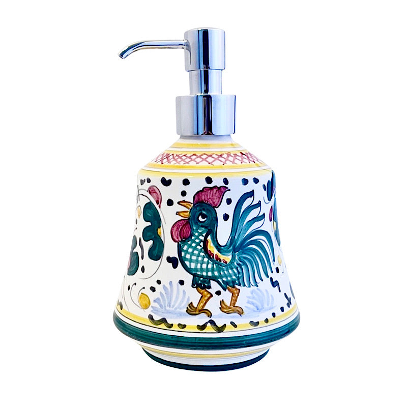 Orvieto - Soap Dispenser, ceramics, pottery, italian design, majolica, handmade, handcrafted, handpainted, home decor, kitchen art, home goods, deruta, majolica, Artisan, treasures, traditional art, modern art, gift ideas, style, SF, shop small business, artists, shop online, landmark store, legacy, one of a kind, limited edition, gift guide, gift shop, retail shop, decorations, shopping, italy, home staging, home decorating, home interiors