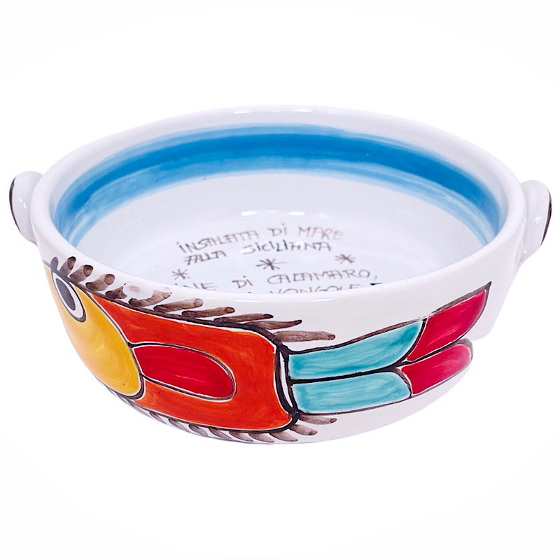Recipe Bowl Pesto di Pomodoro - Large, ceramics, pottery, italian design, majolica, handmade, handcrafted, handpainted, home decor, kitchen art, home goods, deruta, majolica, Artisan, treasures, traditional art, modern art, gift ideas, style, SF, shop small business, artists, shop online, landmark store, legacy, one of a kind, limited edition, gift guide, gift shop, retail shop, decorations, shopping, italy, home staging, home decorating, home interiors