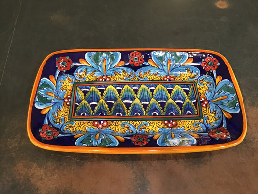 Collectible Majolica Rectangular Tray