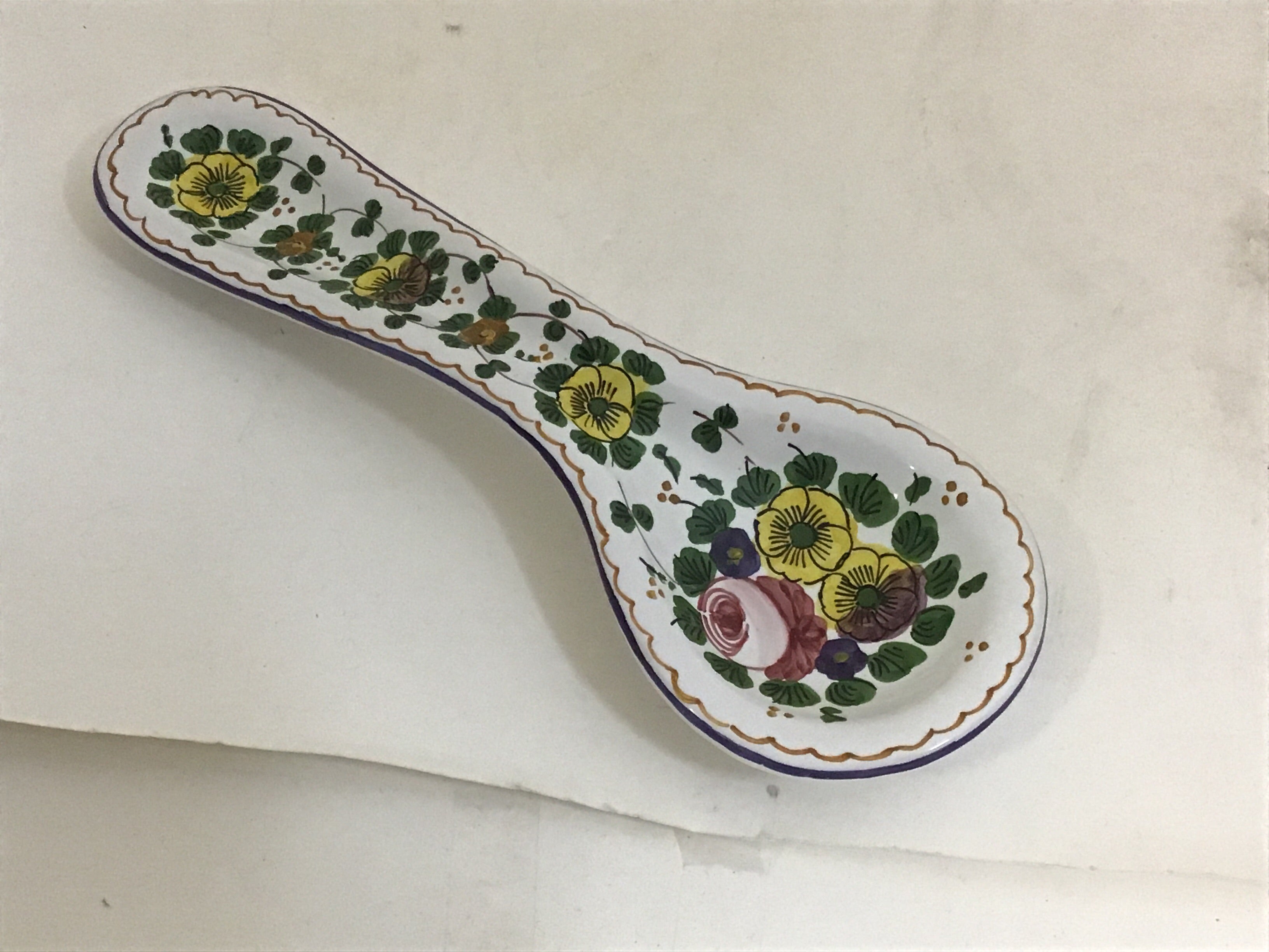 Rosa Utensil - Spoon Rest, ceramics, pottery, italian design, majolica, handmade, handcrafted, handpainted, home decor, kitchen art, home goods, deruta, majolica, Artisan, treasures, traditional art, modern art, gift ideas, style, SF, shop small business, artists, shop online, landmark store, legacy, one of a kind, limited edition, gift guide, gift shop, retail shop, decorations, shopping, italy, home staging, home decorating, home interiors