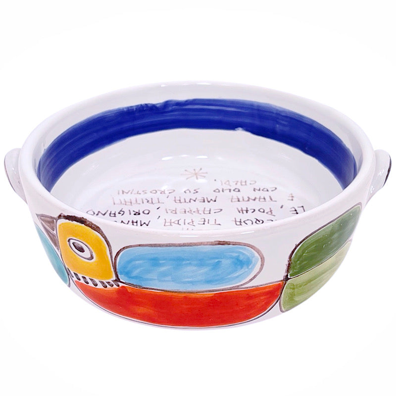 Recipe Bowl Pesto di Pomodoro - Large, ceramics, pottery, italian design, majolica, handmade, handcrafted, handpainted, home decor, kitchen art, home goods, deruta, majolica, Artisan, treasures, traditional art, modern art, gift ideas, style, SF, shop small business, artists, shop online, landmark store, legacy, one of a kind, limited edition, gift guide, gift shop, retail shop, decorations, shopping, italy, home staging, home decorating, home interiors