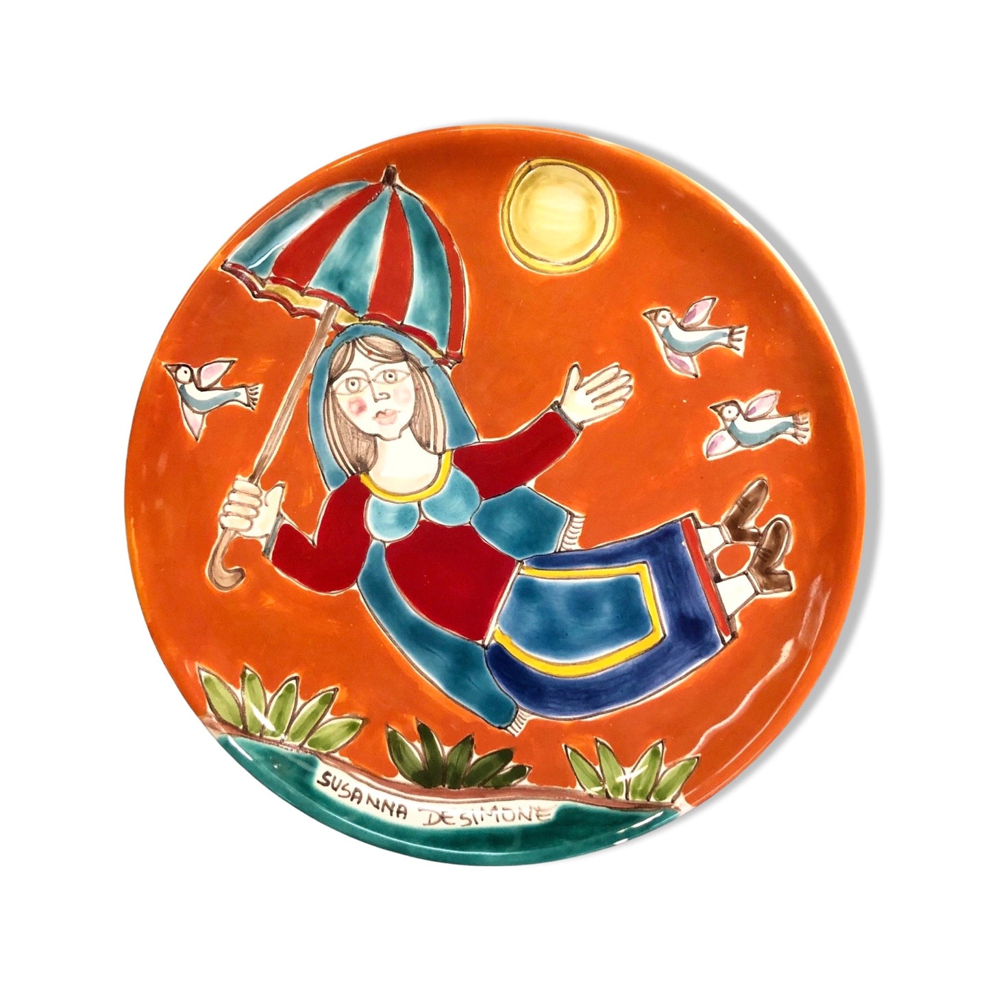 Umbrella Lady Plate