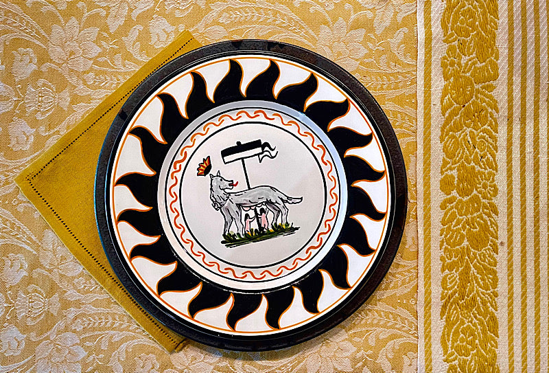 Contrade Dinnerware From Siena: She-Wolf