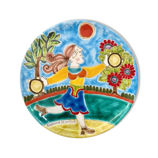 Susanna De Simone Musicians Dancing Plate