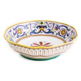 Ricco Deruta Scallop Bowl. 12", ceramics, pottery, italian design, majolica, handmade, handcrafted, handpainted, home decor, kitchen art, home goods, deruta, majolica, Artisan, treasures, traditional art, modern art, gift ideas, style, SF, shop small business, artists, shop online, landmark store, legacy, one of a kind, limited edition, gift guide, gift shop, retail shop, decorations, shopping, italy, home staging, home decorating, home interiors