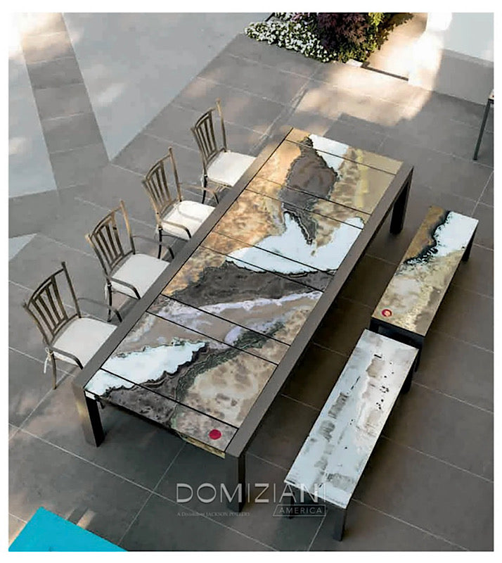 Domiziani Lava Stone Rectangular 87" x 44" Tabletop, 2 Pieces - Roccia, ceramics, pottery, italian design, majolica, handmade, handcrafted, handpainted, home decor, kitchen art, home goods, deruta, majolica, Artisan, treasures, traditional art, modern art, gift ideas, style, SF, shop small business, artists, shop online, landmark store, legacy, one of a kind, limited edition, gift guide, gift shop, retail shop, decorations, shopping, italy, home staging, home decorating, home interiors