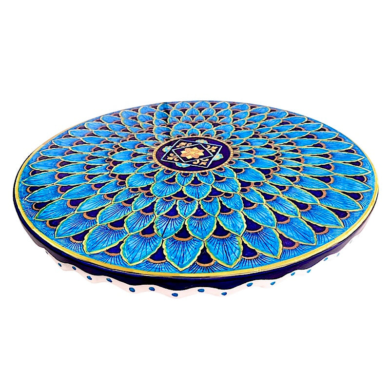Lazy Susan - Peacock, Blue B-61