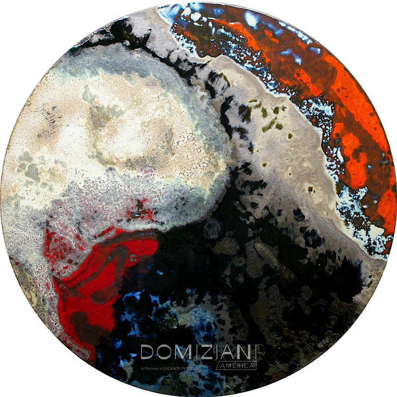 Domiziani Lava Stone Round 60" Tabletop - PP3, ceramics, pottery, italian design, majolica, handmade, handcrafted, handpainted, home decor, kitchen art, home goods, deruta, majolica, Artisan, treasures, traditional art, modern art, gift ideas, style, SF, shop small business, artists, shop online, landmark store, legacy, one of a kind, limited edition, gift guide, gift shop, retail shop, decorations, shopping, italy, home staging, home decorating, home interiors