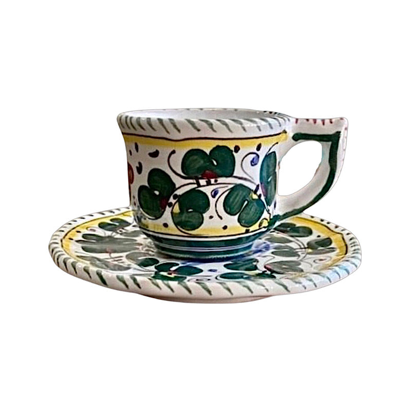 Orvieto Espresso, Curved Style, ceramics, pottery, italian design, majolica, handmade, handcrafted, handpainted, home decor, kitchen art, home goods, deruta, majolica, Artisan, treasures, traditional art, modern art, gift ideas, style, SF, shop small business, artists, shop online, landmark store, legacy, one of a kind, limited edition, gift guide, gift shop, retail shop, decorations, shopping, italy, home staging, home decorating, home interiors
